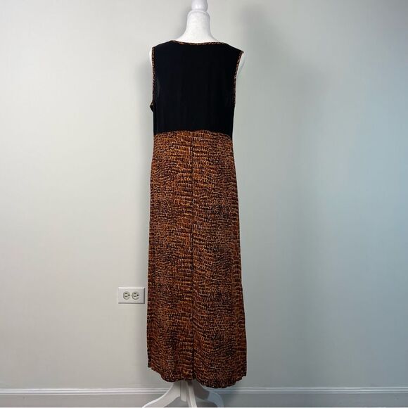 Vintage‎ Napa Valley Crinkle Artsy Midi Maxi Dress Size Small Teacher Boho 90's - Picture 6 of 9